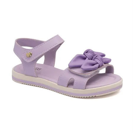 Sandália Infantil Lilás Laço Fofinho