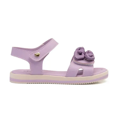Sandália Infantil Lilás Laço Fofinho Sandália Infantil Lilás Laço Fofinho