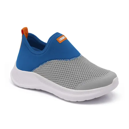 Tênis Infantil Kidy Slip On Leve E Respirável Azul