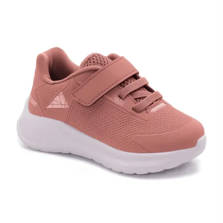 Tênis Infantil Klin Conforto Aventura Rose Com Velcro