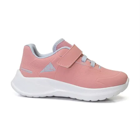 Tênis Infantil Klin Fofinho Com Velcro E Cadarço Elástico Rosa