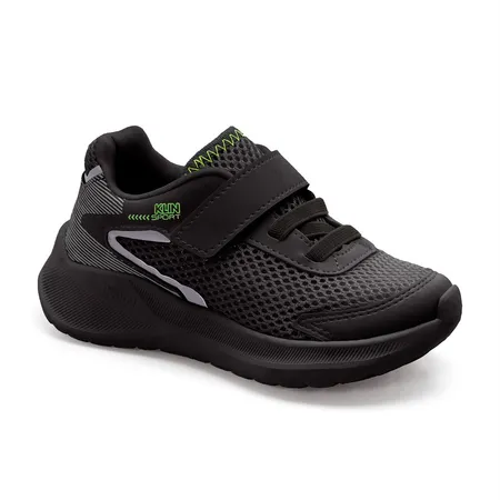 Tênis Infantil Klin Sport Preto Com Tira Aderente