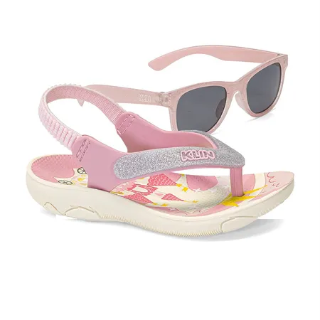 Chinelo Infantil Klin Acqua Print Com Óculos