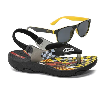 Chinelo Infantil Klin Acqua Print Com Óculos