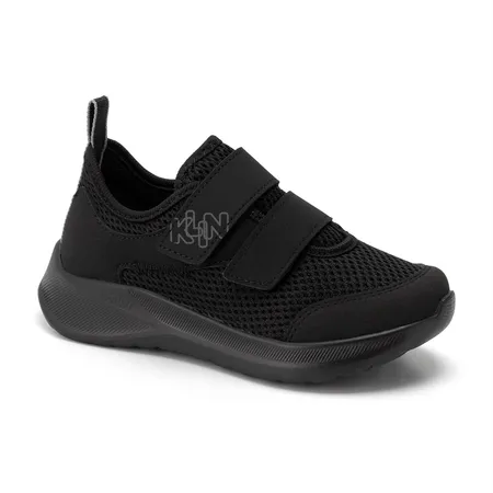 Tênis Infantil Kln Caminhada Conforto Velcro Preto