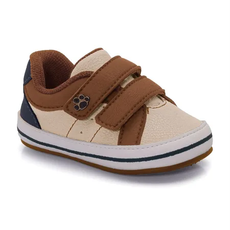 Tênis Bebê Patinha Aventureira Com Velcro
