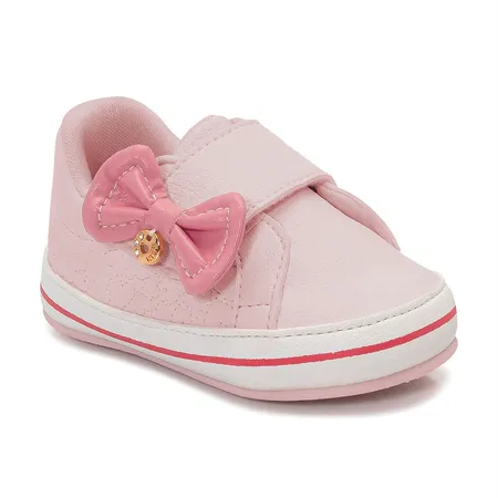 Sapatinho Fofinho De Laço Rosa Para Bebê