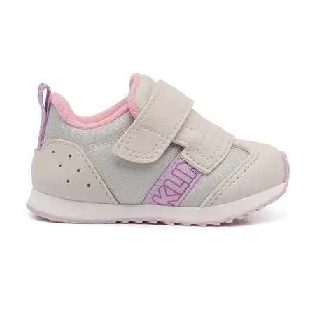 Tênis Infantil Menina Klin Velcro Fofinho Bege E Rosa Tênis Infantil Menina Klin Velcro Fofinho Bege E Rosa