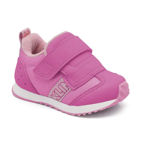 Tênis Infantil Klin Pink Fofura Com Velcro