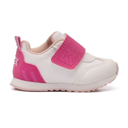 Tenis Walk Baby - 453 - Branco/Magenta Tenis Walk Baby - 453 - Branco/Magenta