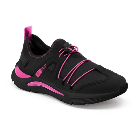 Tênis Infantil Klin Sport Slip On Pink & Preto