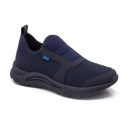 Tênis Slip-On Infantil Klin Azul Marinho Para Meninos E Meninas