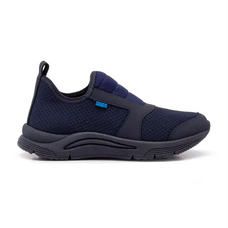 Tênis Slip-On Infantil Klin Azul Marinho Para Meninos E Meninas