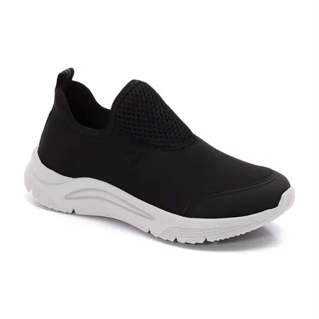 Tênis Infantil Slip-On Preto Conforto Total