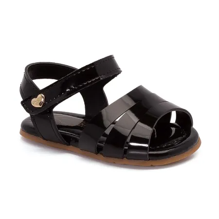 Sandália Infantil Fofura Laço Verniz Preto Sandália Infantil Fofura Laço Verniz Preto