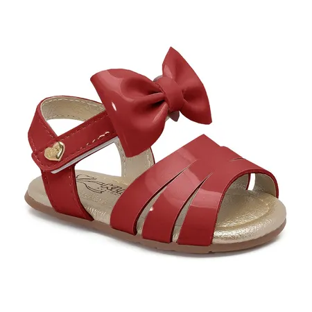 Sandália Infantil Laço Encantado Vermelho