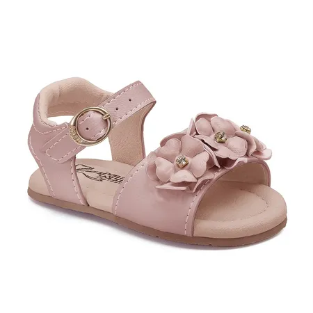 Sandália Infantil Tininho Florzinha Rosa