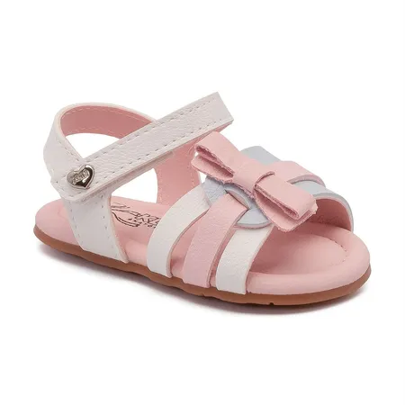 Sandália Infantil Kidy Charme Laço Rosa