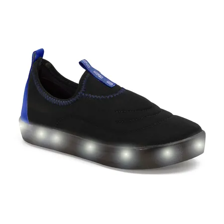 Tênis Infantil Kun Com Luzes Led - Preto E Azul