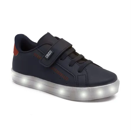 Tênis Infantil Klin Adventure Com Led - Azul Marinho