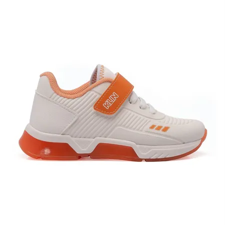 Tênis Infantil Klin Fofinho Branco E Caramelo Com Velcro Tênis Infantil Klin Fofinho Branco E Caramelo Com Velcro