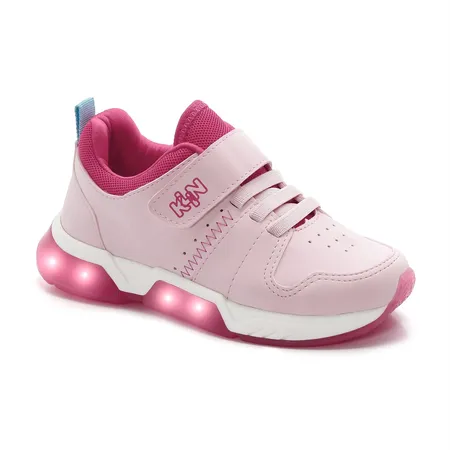 Tênis Infantil LED  KLIN - Rosa Brilhante