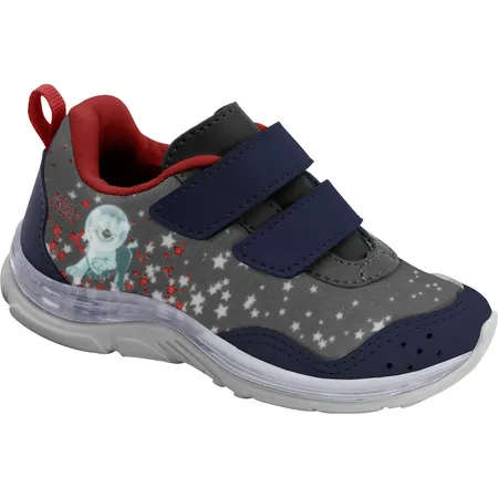 Tênis Infantil Espacial Com Luzes E Velcro